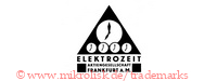 Elektrozeit / Aktiengesellschaft / Frankfurt a.M. (mit Uhren im Dreieck) | zifferblatt zifferbl&auml;tter