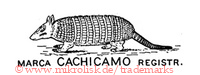 Marca Cachicamo Registr. (mit Gürteltier)